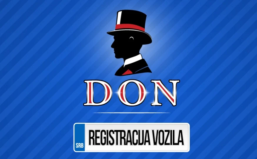 DON znak na plavoj kartici